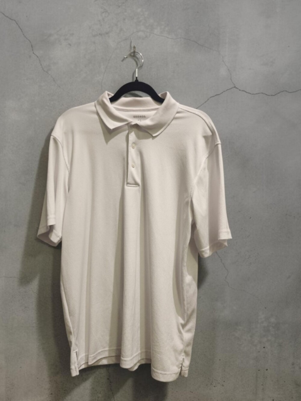 George White Men's Polo Shirt - Classic Three-Button